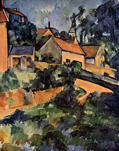 Turning Road at Montgeroult Paul Cezanne